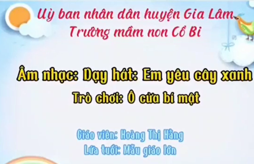 Dạy hát: Em yêu cây xanh - MGL